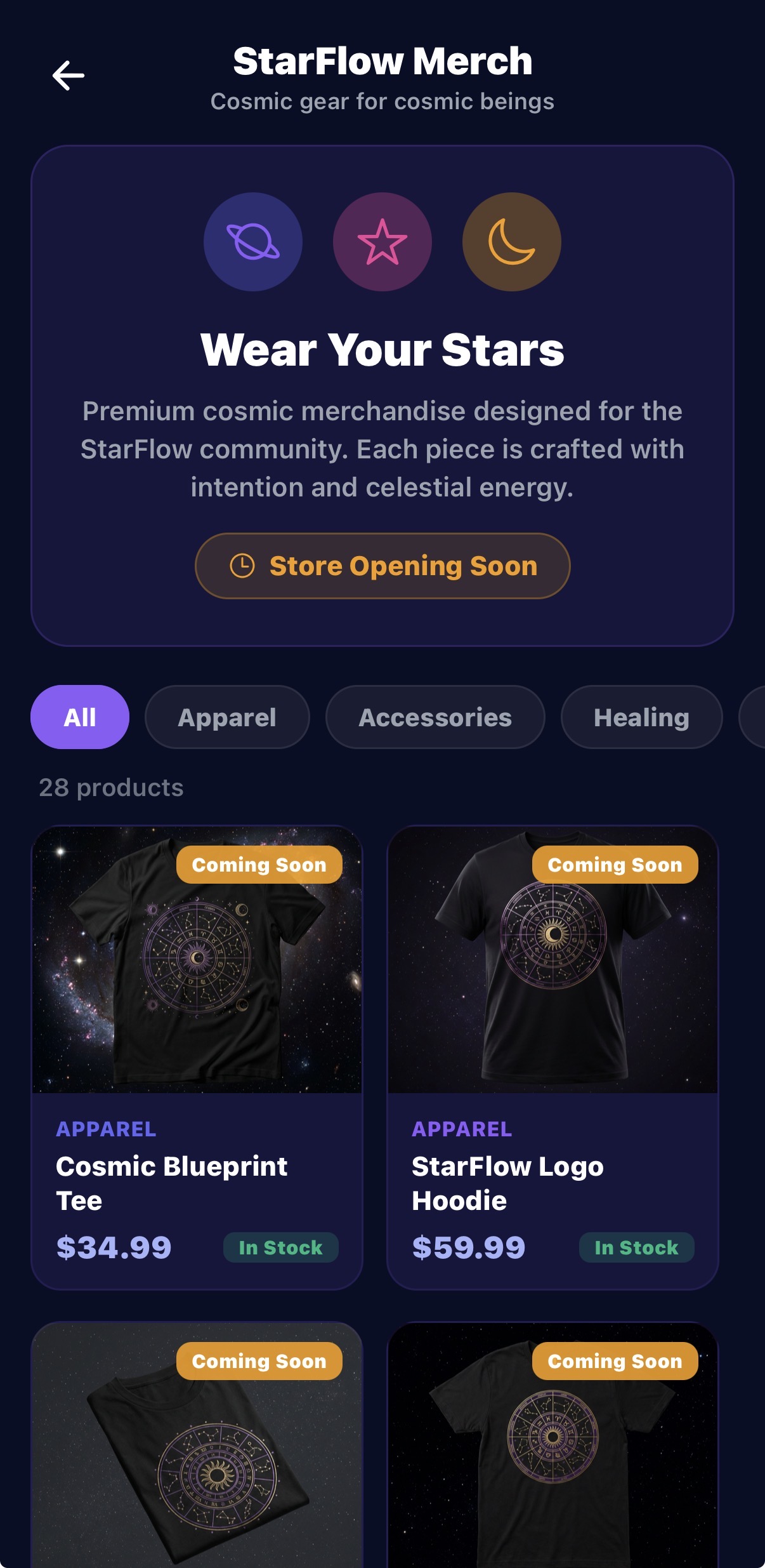 StarFlow Merch Store